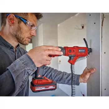 Atornillador para placas de yeso con cargador EINHELL para TE‑DY 18 Li y TC‑DY 710 E — rojo