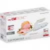 Cuchillo eléctrico CLATRONIC EM 3062, cortador de alimentos manual, blanco, cuchillas de acero inoxidable, 160 W