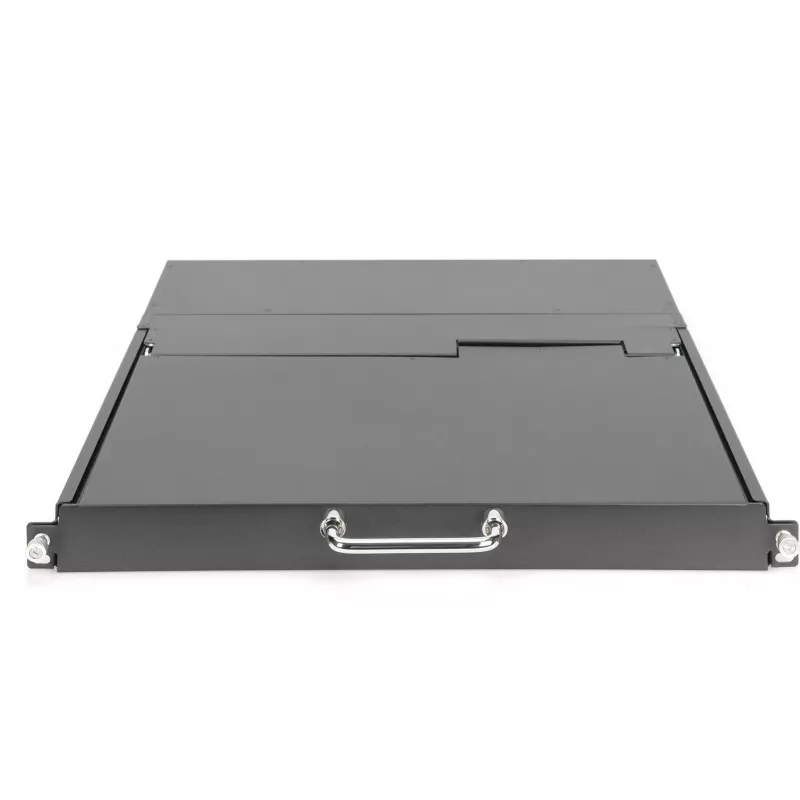 Consola KVM Digitus 17 pulgadas HD LCD 8 puertos VGA teclado alemán