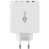 Goobay 64818 cargador para dispositivos móviles auriculares - portátil - smartphone blanco AC carga rápida interior (64818)