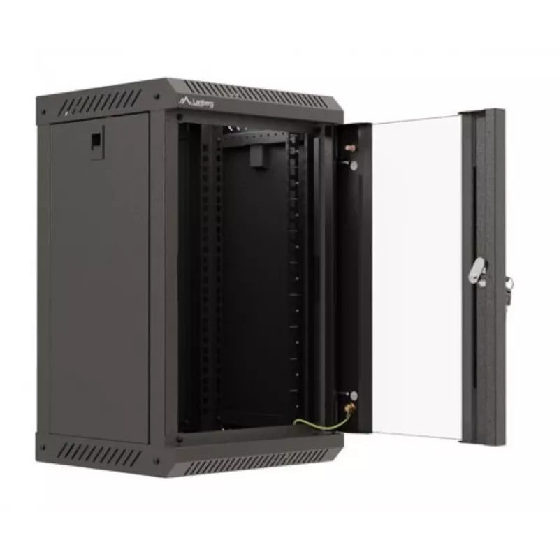 Lanberg WF11-3309-10B armario rack 9U rack de montaje en pared negro