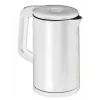 Hervidor de agua MPM 1,7 L 2200 W carcasa de acero inoxidable, botones, termostato regulable, bloqueo de seguridad