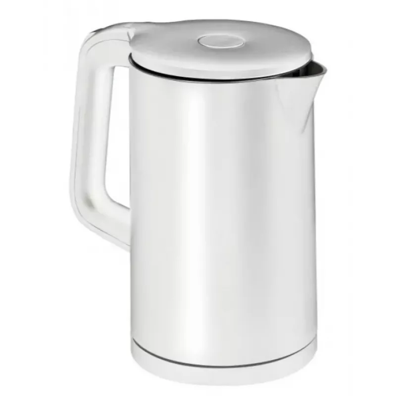 Hervidor de agua MPM 1,7 L 2200 W carcasa de acero inoxidable, botones, termostato regulable, bloqueo de seguridad