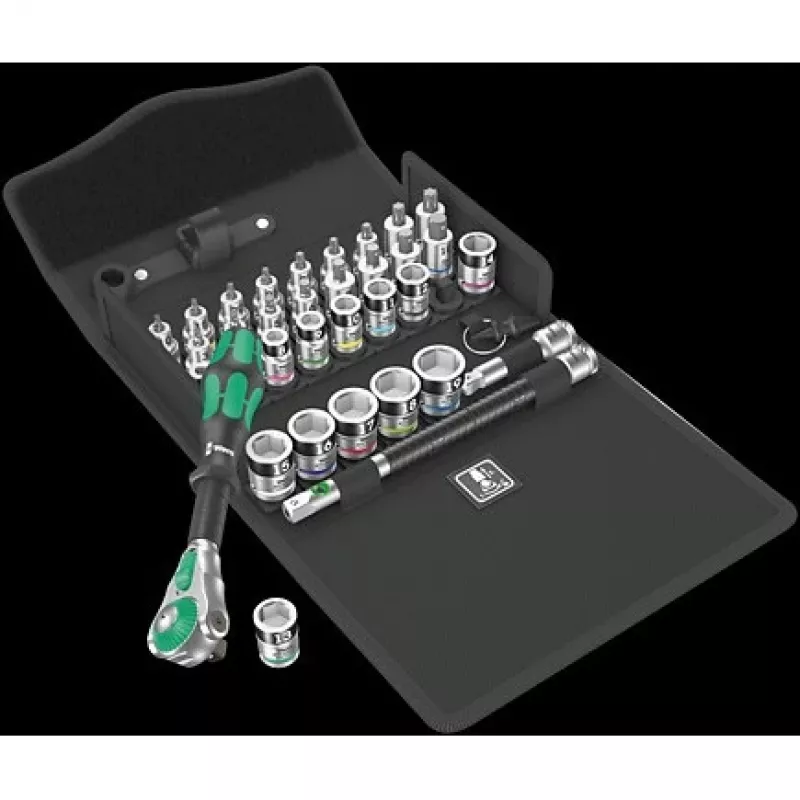 Wera 05003536001 8100 SB All-in Zyklop Speed juego de carracas, 3/8