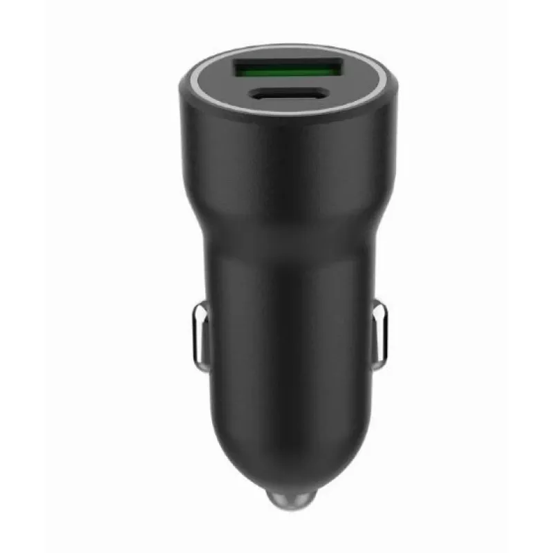 Adaptador de coche Gembird - USB Type-A y C PD - 20W