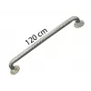 Barra de apoyo de acero inoxidable para baño, ondulada, 120 cm