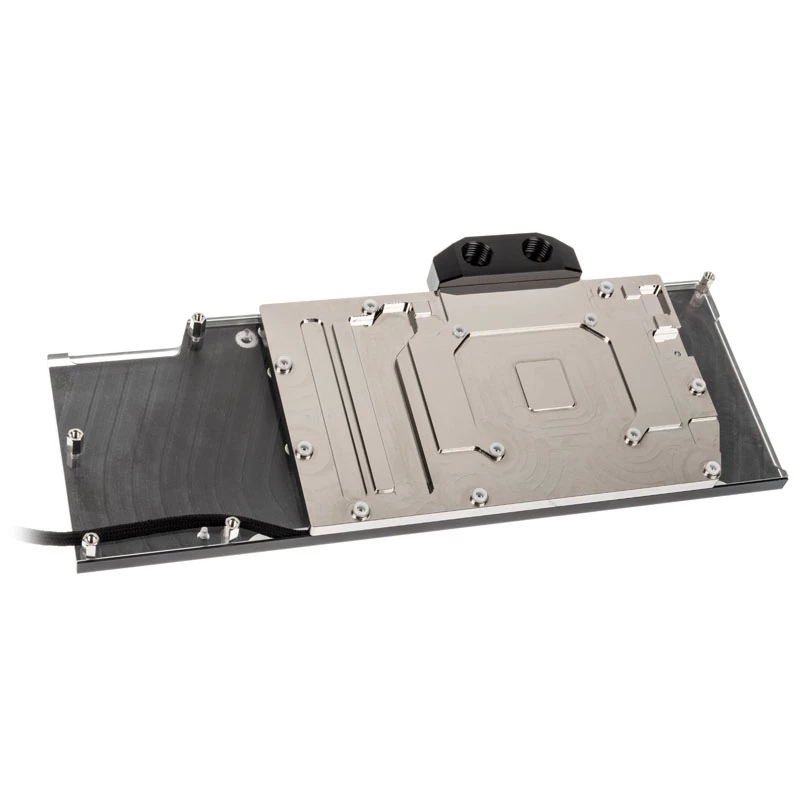 Bloque de agua para GPU de cobertura completa Watercool Heatkiller IV para Radeon RX 5700 / XT, acrílico + níquel, RGB, negro