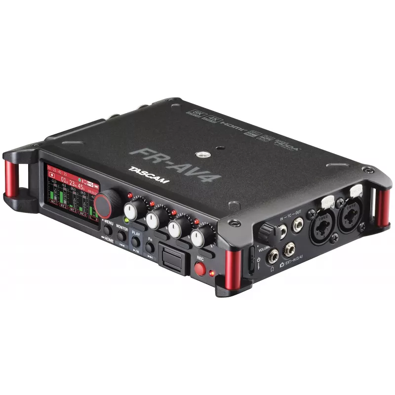 Grabadora de audio portátil Tascam FR-AV4 de 4 canales
