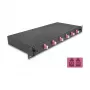 Caja de empalme de fibra óptica DeLOCK 66999 negra metal 482x220x44mm