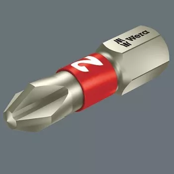 Juego de puntas Wera 30 piezas BC Stainless/30 Bit-Check Phillips Phillips, Phillips Pozidriv, TORX, hexagonal interior (05071109001)