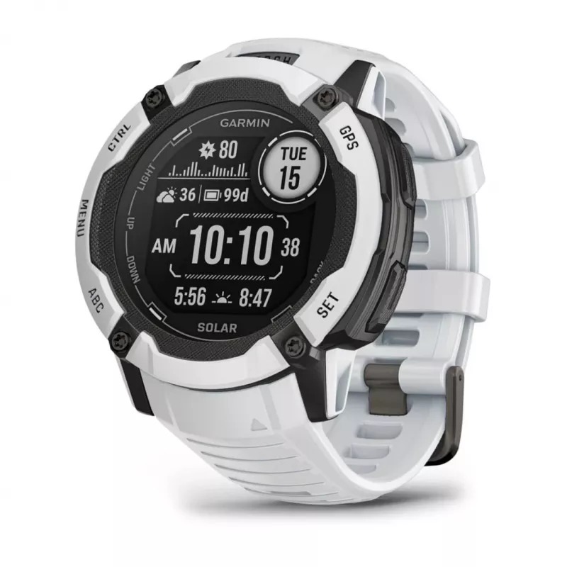 Garmin Instinct 2X Solar 2,79 cm (1,1) MIP 50 mm Digital 176 x 176 píxeles Pantalla táctil Blanco GPS (satélite)