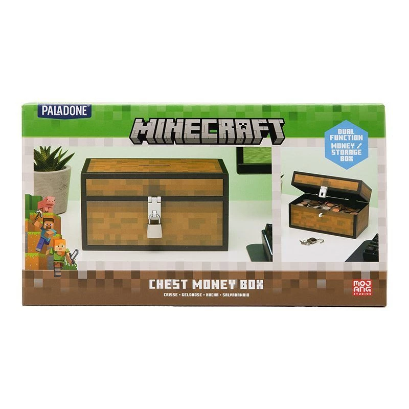 Hucha Paladone Minecraft diseño cofre PP13601MCF para niños y fans