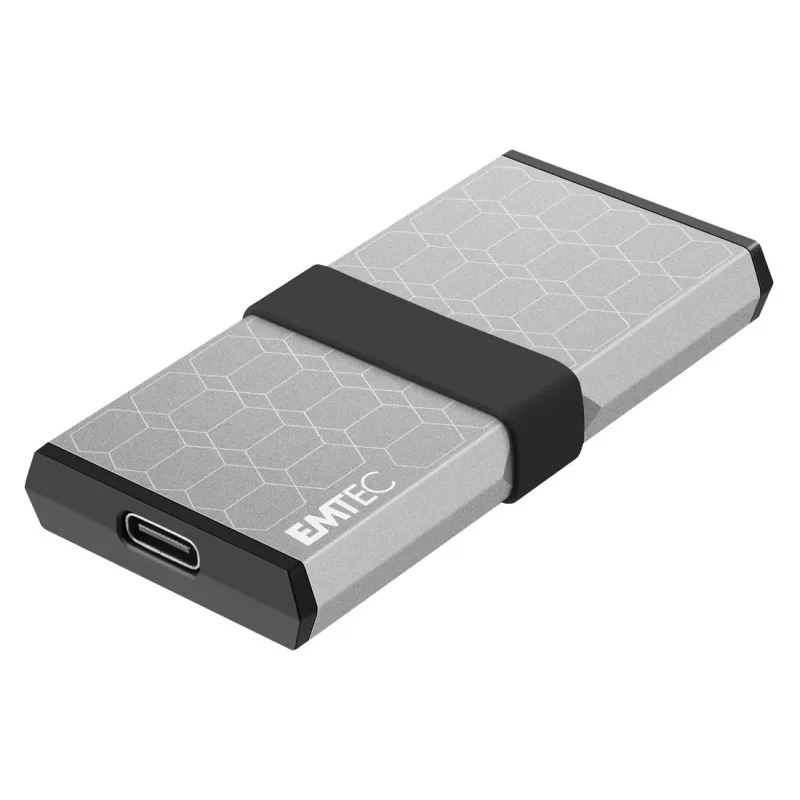 SSD Emtec 256GB Mini USB Type-C USB 3.2 Gen 2x2 Plata