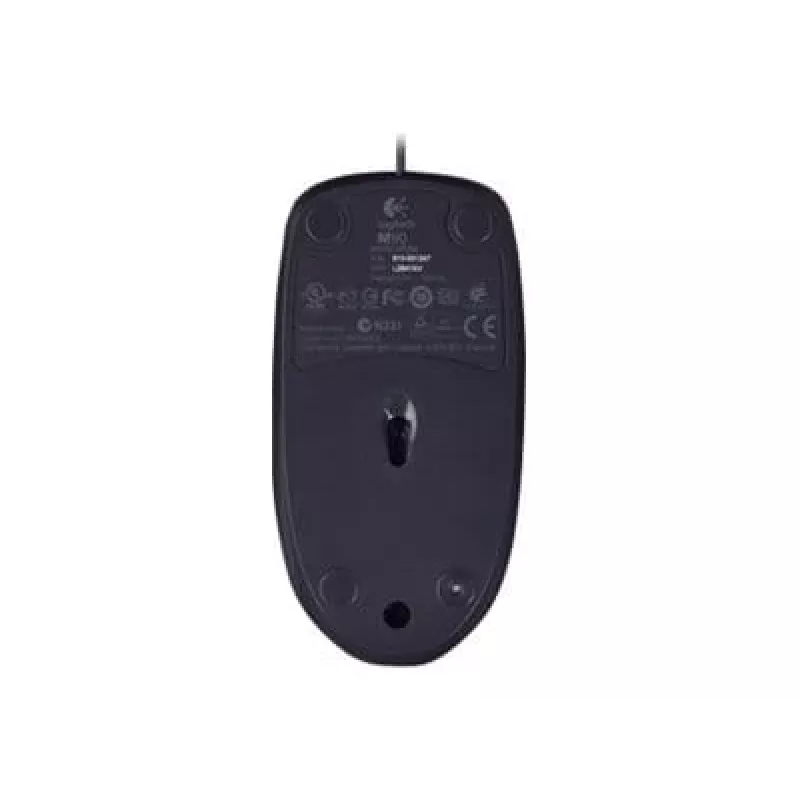 Logitech M90 ratón óptico de oficina con cable — 1000 DPI, ambidiestro, USB Type-A, negro