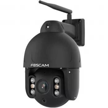Cámara Wi‑Fi exterior con movimiento horizontal y vertical Foscam SD8P (negra) 1080p visión nocturna