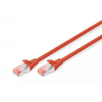 Cable de parcheo Digitus CAT 6 S/FTP DK-1644-005/R 0,5 m rojo