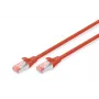 Cable de parcheo Digitus CAT 6 S/FTP DK-1644-005/R 0,5 m rojo
