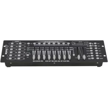 Controlador de iluminación DMX EUROLITE Operator 192 – 16 canales, rack de 19 pulgadas (48,30 cm)