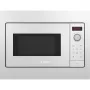 Microondas de encastre solo Bosch BFL523MW3, 800 W, 20 L, blanco, táctil y mando giratorio