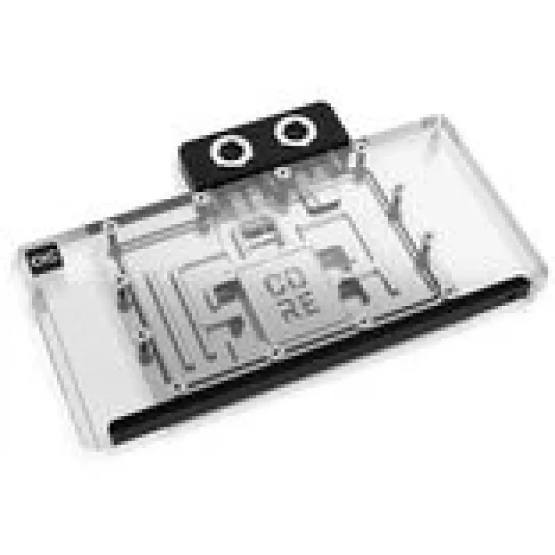 Refrigerador de agua Alphacool Core RX 9070 XT Nitro+ transparente/cromo con backplate