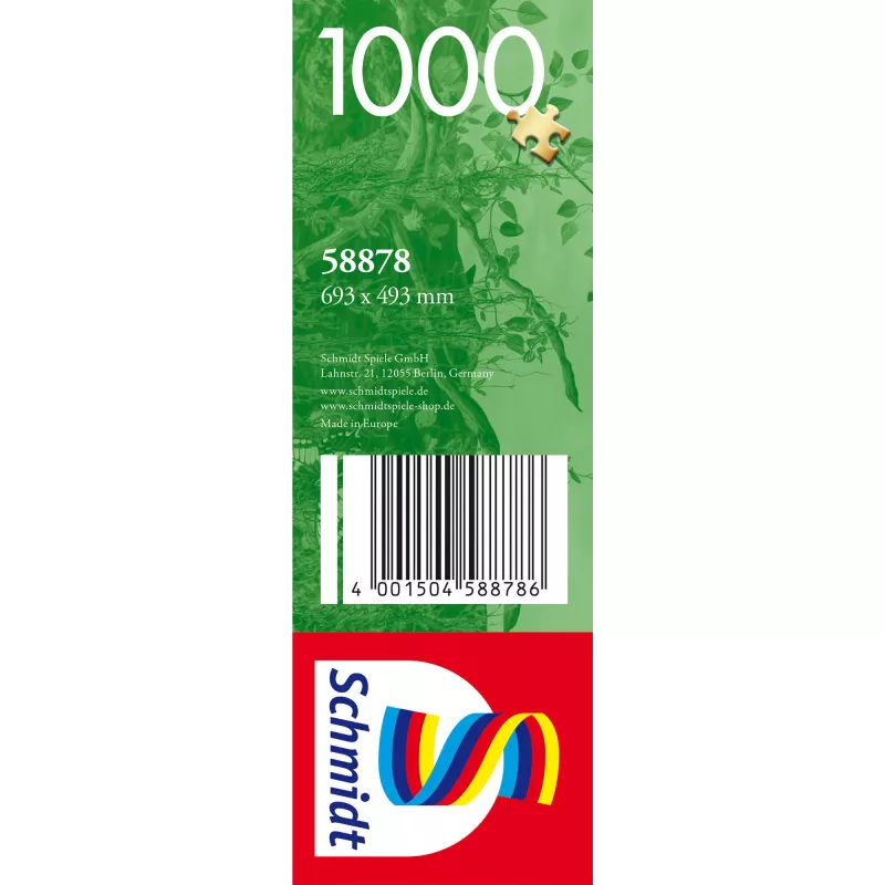 Puzzle 1000 piezas, Schmidt Spiele Märchenschloss und Waldzauber
