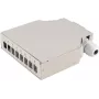 Caja de distribución ShiverPeaks BS07-65011 — 8 vías carcasa metálica con carril DIN, gris