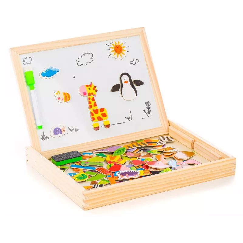 Extralink Toys pizarra de tiza magnética educativa de doble cara