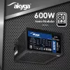 Fuente de alimentación ATX Akyga Classic AK-C1-600 600 W, 80 PLUS, PFC activa, ventilador de 120 mm