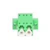 Adaptador de fibra óptica Extralink LC/APC monomodo dúplex, verde, conector LC/APC