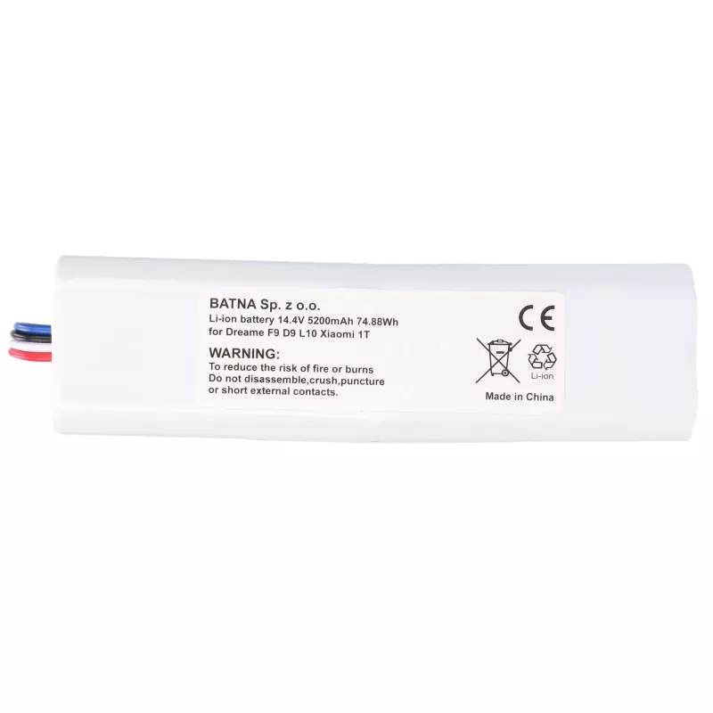 Batería para Dreame Vacuum F9/D9 PRO, 14,4V 5200mAh