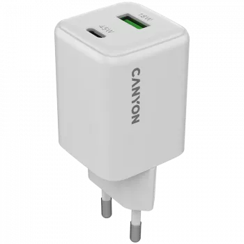 Cargador Canyon CU45AC 45W universal blanco cargador rápido de CA para interiores