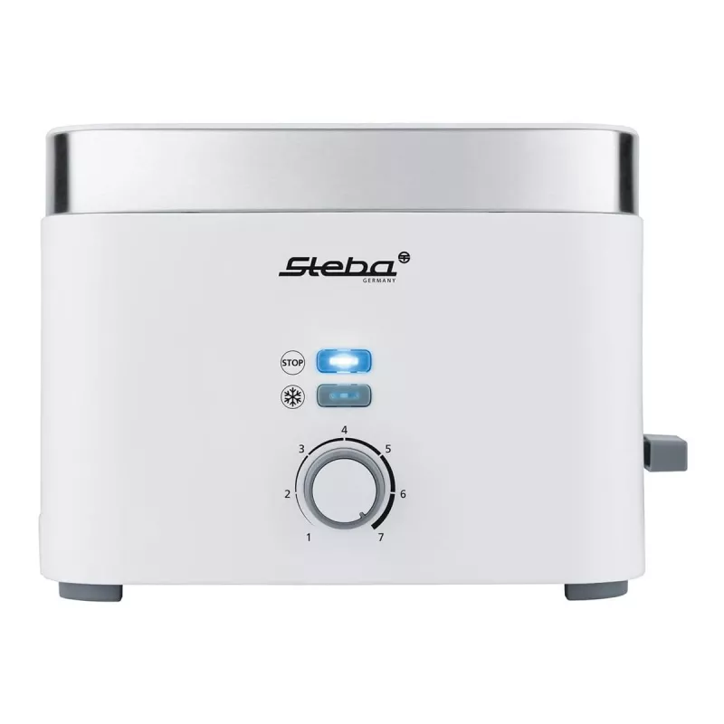 Tostadora Steba TO 10 BIANCO 2 ranuras 930 W plata blanco