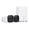 Eufy Security, eufyCam 2 Pro sistema de cámaras de vigilancia inalámbricas para el hogar, 365 días de autonomía de batería, compatible con HomeKit, resolución 2K, resistente a la intemperie IP67, visión nocturna, set de 2 cámaras, sin cuotas mensuales