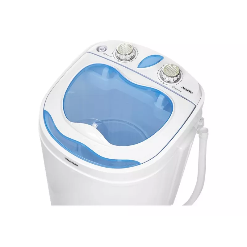 Lavadora de carga superior Mesko MS 8053 — capacidad 3 kg, 360×370×530 mm, azul/blanco
