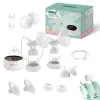 Sacaleches eléctrico doble neno Bella Twin Moon – inalámbrico, bifásico, LCD, biberones de 150 ml, nácar