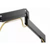 Soporte de escritorio para monitor GEMBIRD MA-DA3-03, 3 brazos, resorte de gas, VESA 75–100x100, soporta 3 pantallas de hasta 27 inch , máx. 18 kg, negro