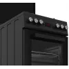 Cocina independiente BEKO FSM52331DBDS, encimera de gas 4 fuegos (2900/2000/2000/1000 W), horno eléctrico 60 L, 60 cm, clase de eficiencia energética A, negro
