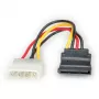 ROLINE Cable adaptador HDD / SATA de 4 polos, en ángulo (11.03.1061)