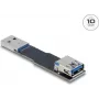 Cable adaptador de género DELOCK 67420 — USB Type-A a Type-A, negro