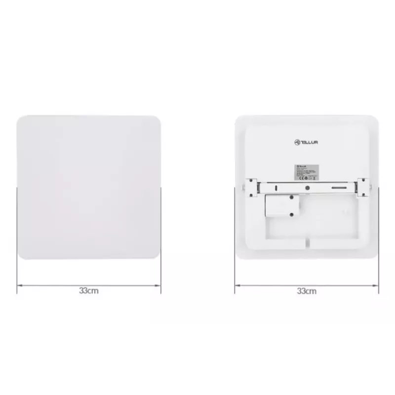 Lámpara de techo Tellur Tellur WiFi LED 24W Cuadrada — LED 24W, lámpara de techo cuadrada, control WiFi