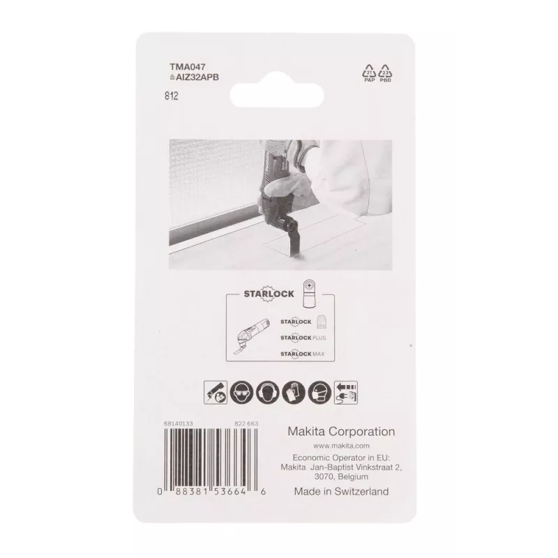 Makita B-64814-5 (TMA047) hojas de corte por inmersión, 32 mm, Starlock, bimetálicas, 5 uds.