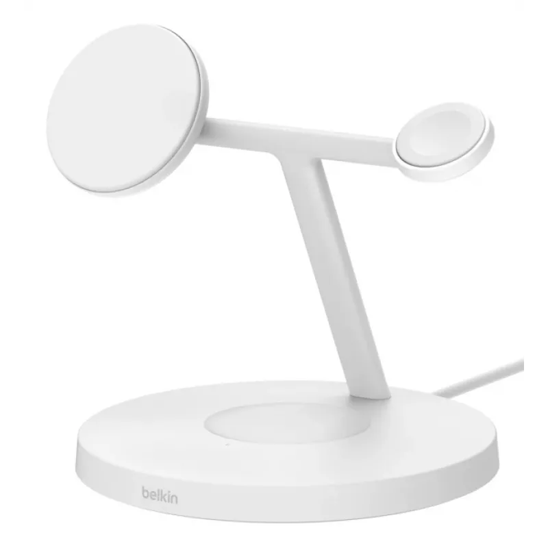 Belkin BoostCharge Pro auriculares, smartphone, smartwatch Blanco USB Carga inalámbrica Carga rápida Interior