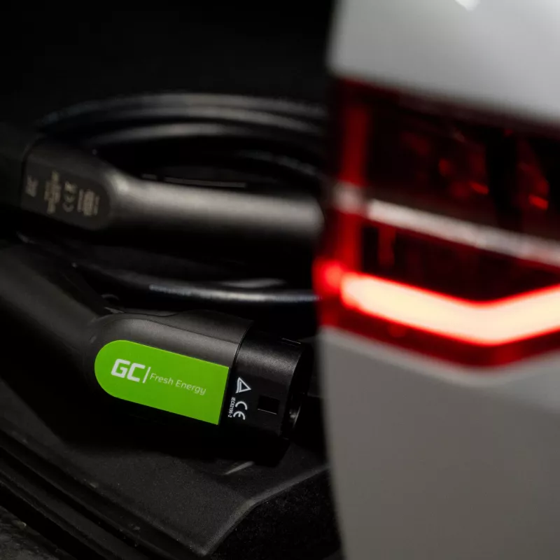 Cable de carga para vehículos eléctricos Green Cell EV13 negro Type 2 5m