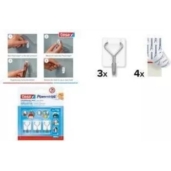 Ganchos adhesivos tesa Powerstrips para máx. 1,0 kg, 3 uds. (57615-00003-00)