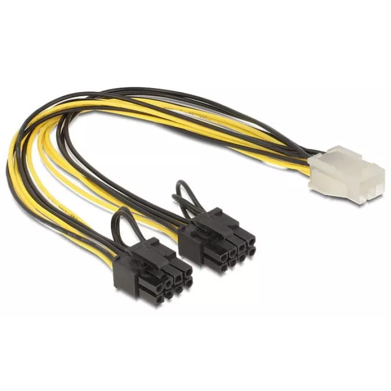 Cable de alimentación interno DeLOCK 83433 0,3 m PCI-E 6+2 pines 6 pines