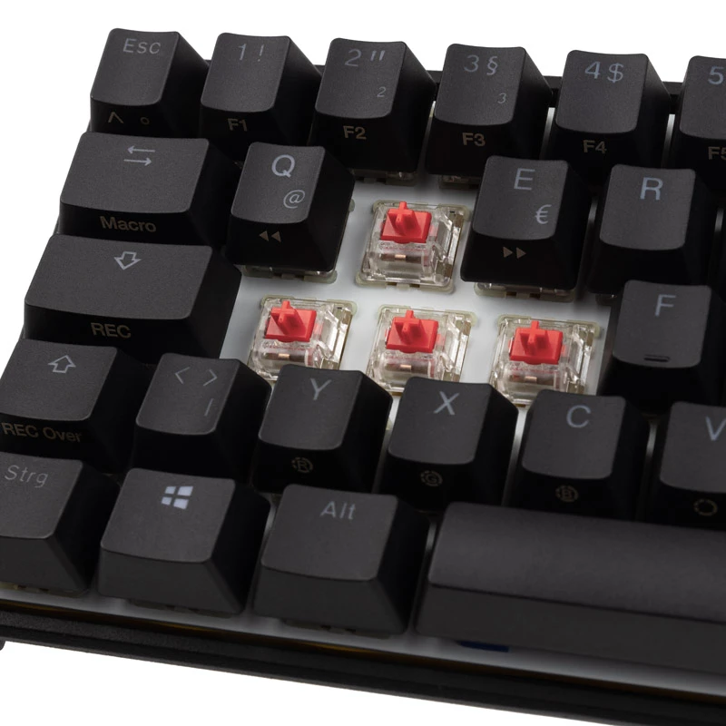 Teclado gaming Ducky Mecha Pro SF USB alemán negro
