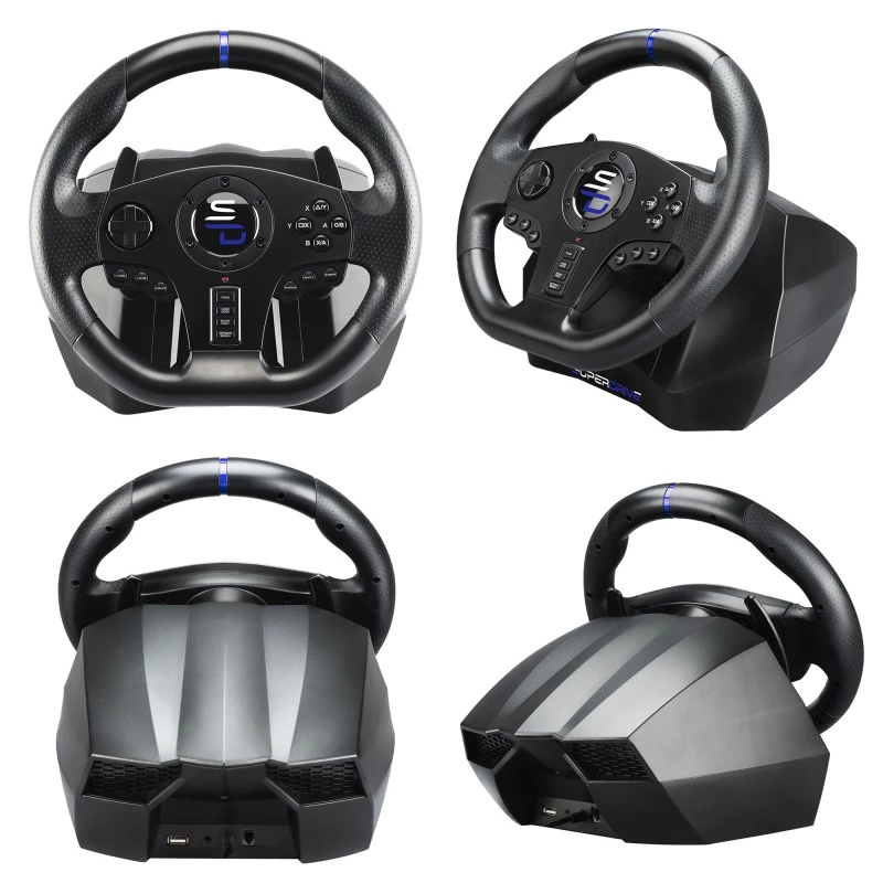 Volante + pedales Subsonic SV750 negro rotación 270° USB