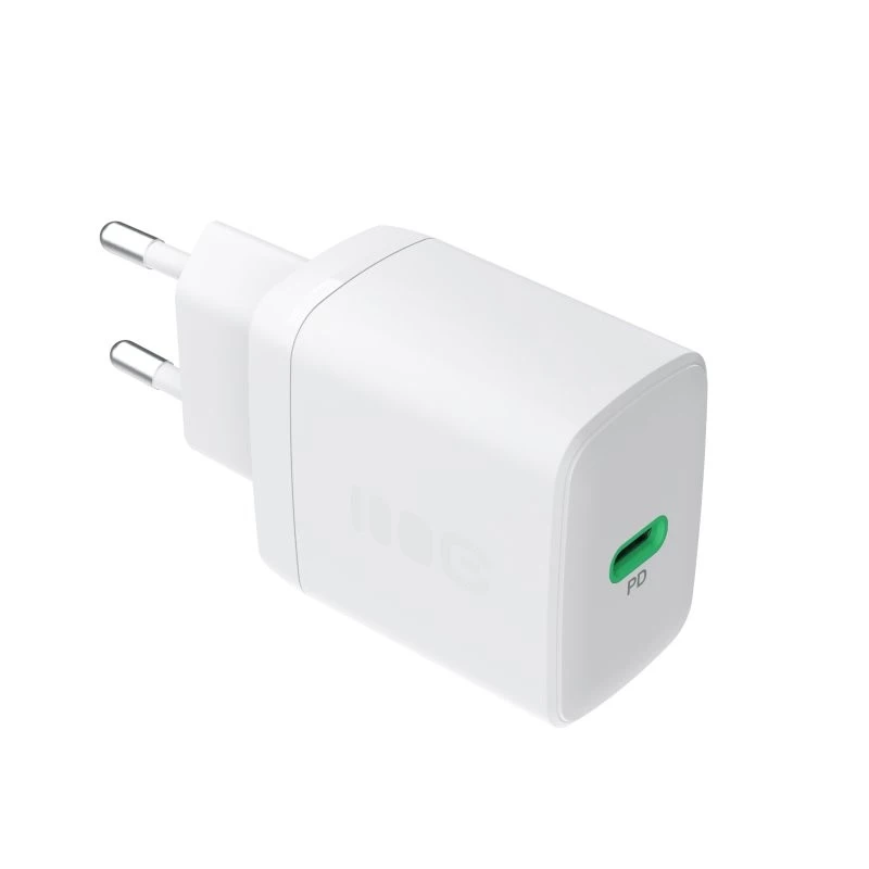 Fuente de alimentación Green Cell PowerSource Solo30 30W blanca — cargador USB-C, 30 W de potencia de salida