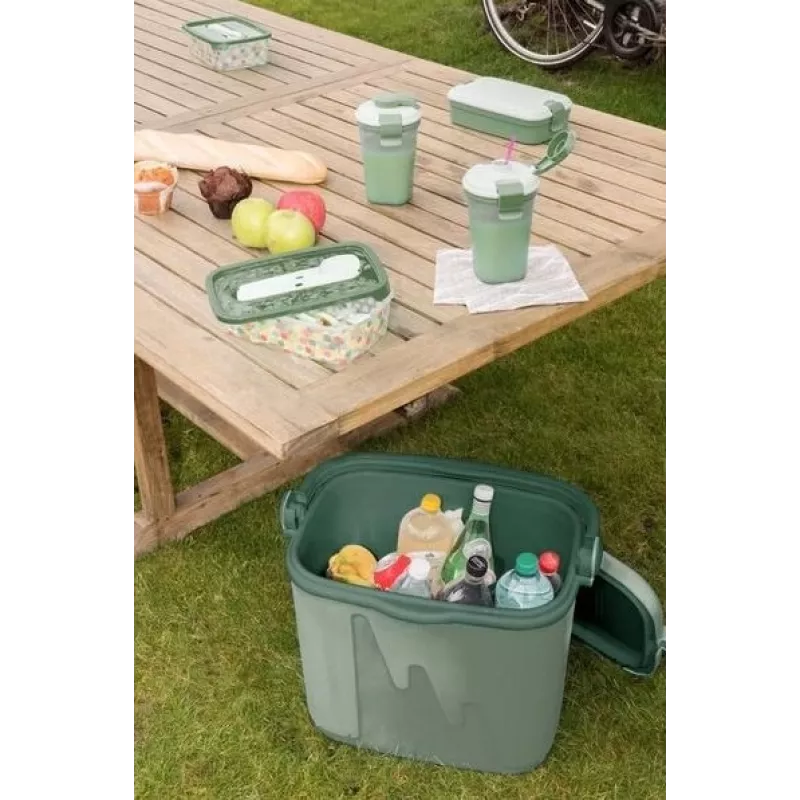 Nevera portátil Curver 262272 — 20 L, polipropileno, verde, asa de transporte, sin BPA