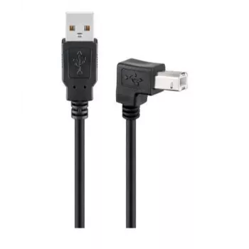 Microconnect USBAB2ANGLED Cable USB USB 2.0 2 m USB A USB B Negro